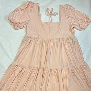 BCBG Paris Women's Knit Eyelet Sleeve Dress